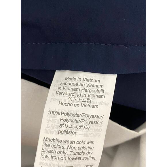 J. Crew Factory 9" Inseam Navy Blue Tech 100% Polyester Shorts Men's Size 30 - Picture 7 of 9